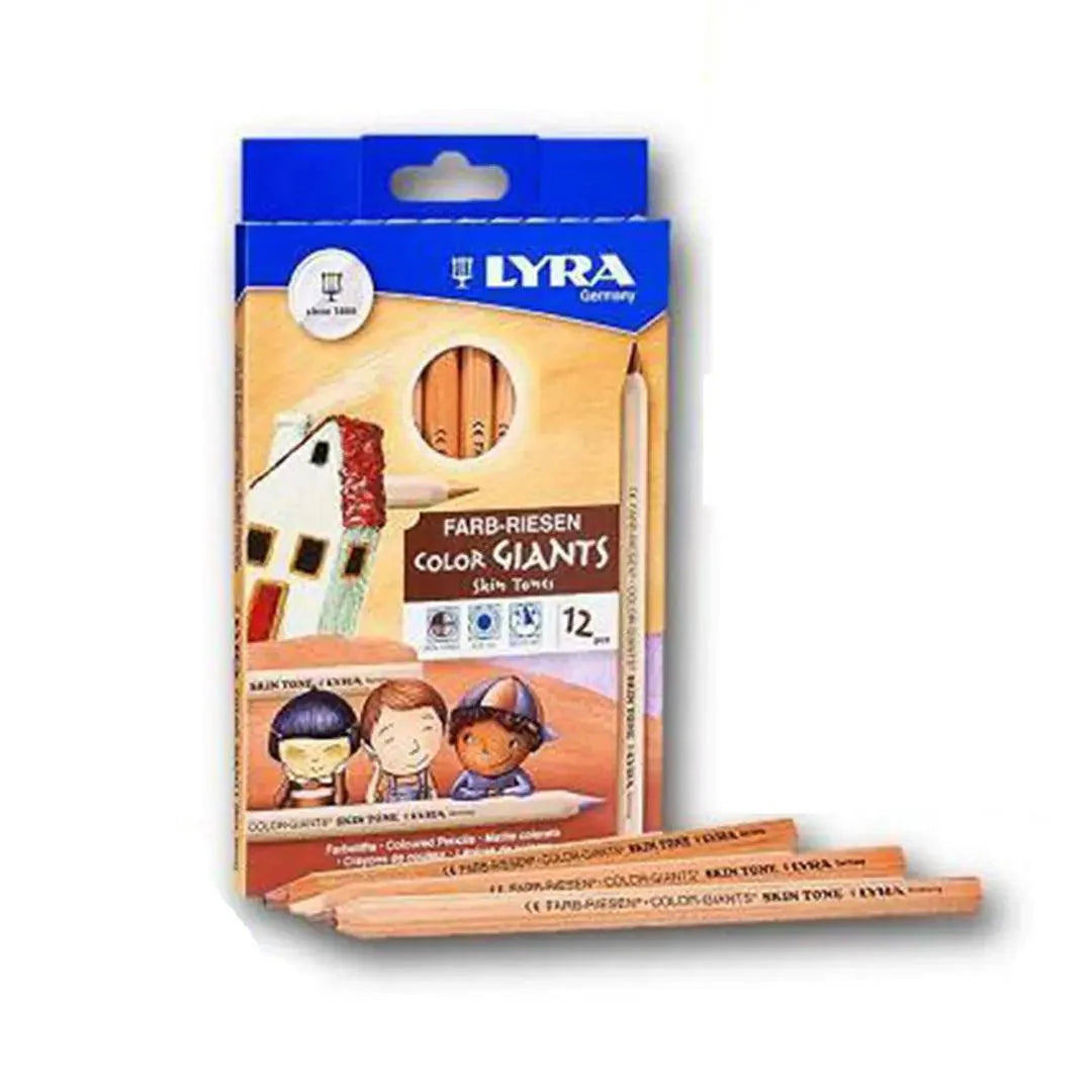 LYRA Giant Skin Color Pencils Set of 12pcs with Thick Lead