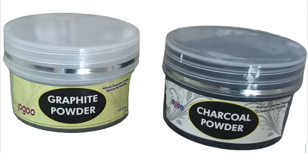 Charcoal / Graphite Powder 50g For Painting-Art || Drawing Charcoal-Dark Pigment Powder