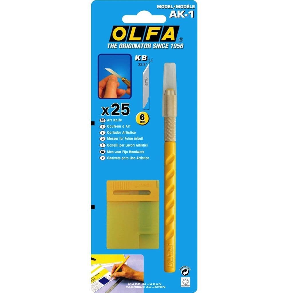 OLFA AK-1 Art Knife with 25 Blades