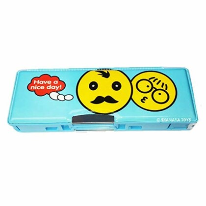 SHANAYA Magnetic Pencil Geometry Box With Dual Sharpeners