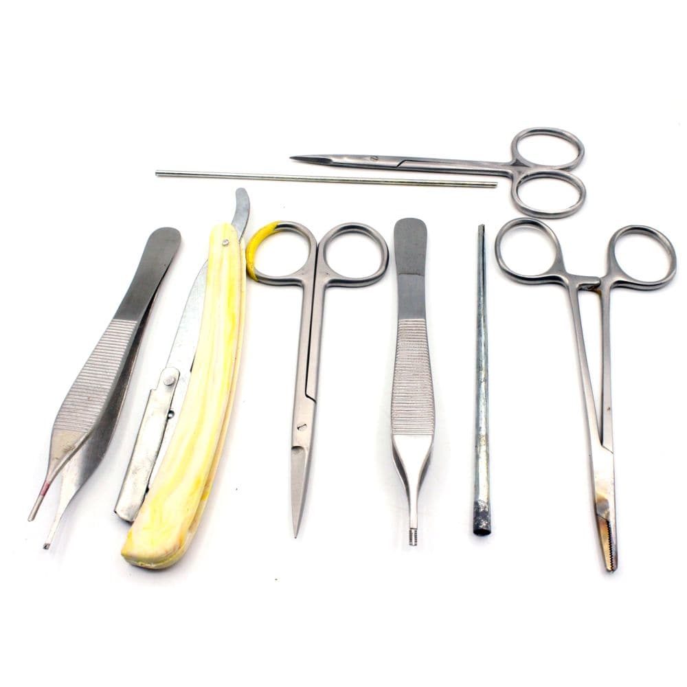 Surgical Instruments Kit for Students, Dissecting Kit of 17 pieces