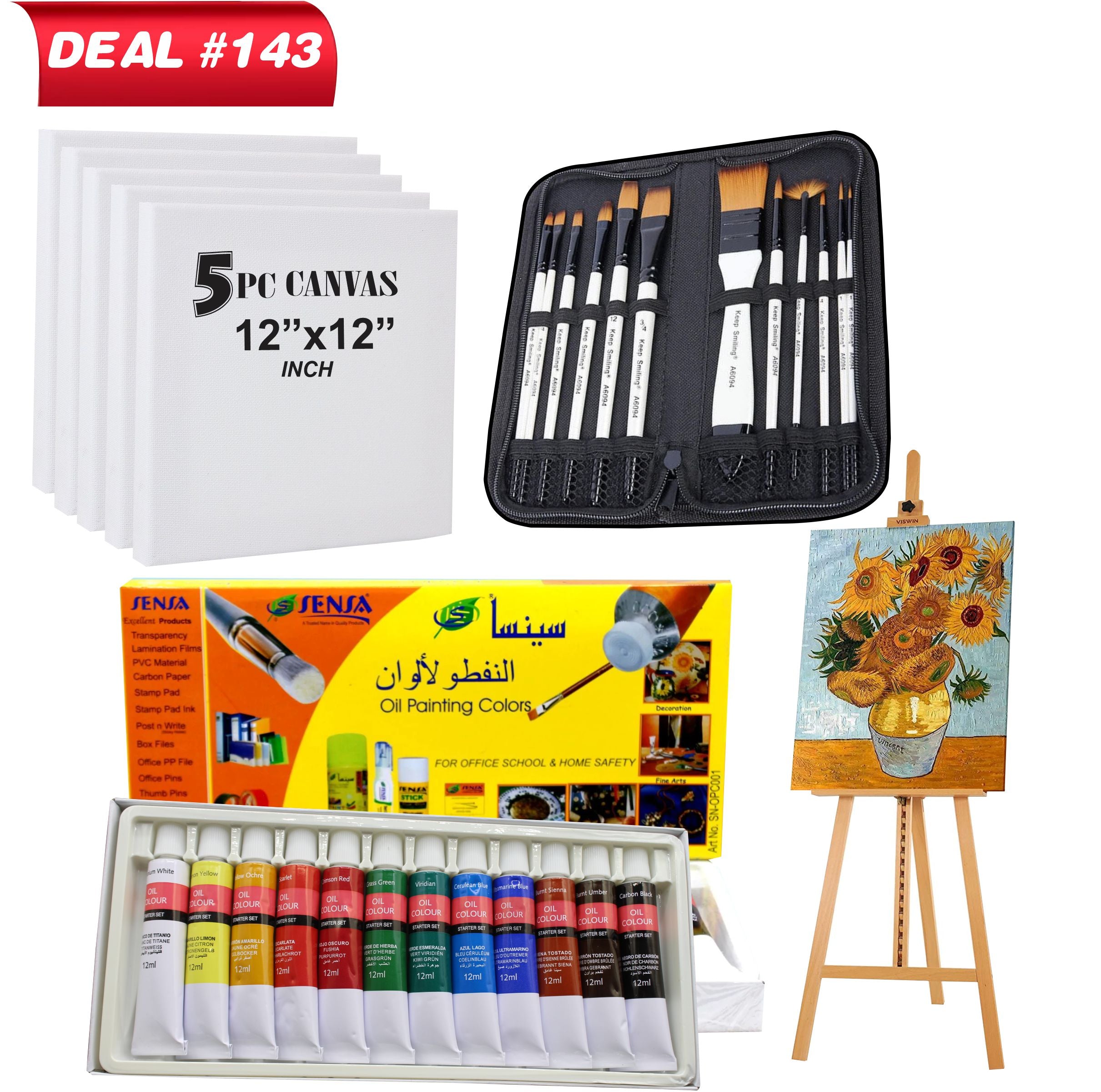 Oil Painting Kit For Artist's, Deal No.143
