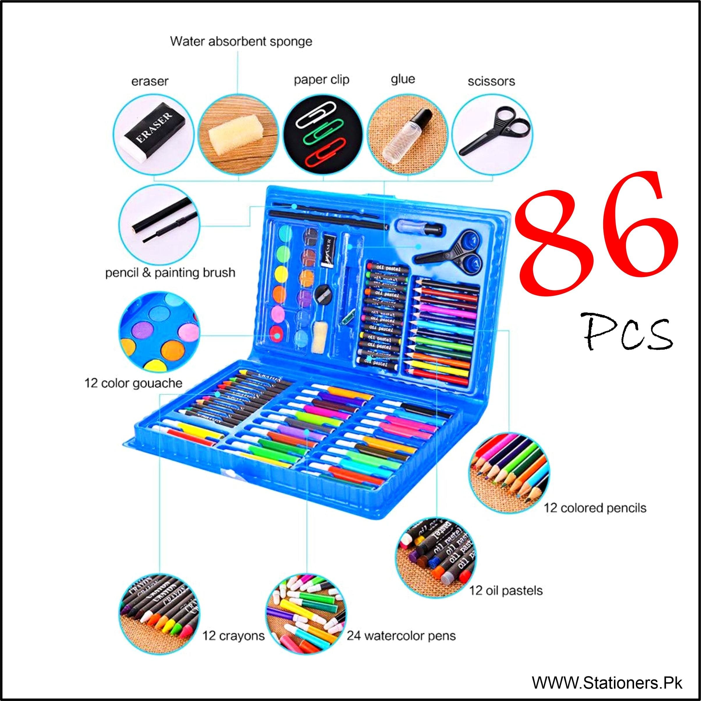 Coloring Art Set NEW SET 42 PCS. Coloring Art Set Kids Painting Arts