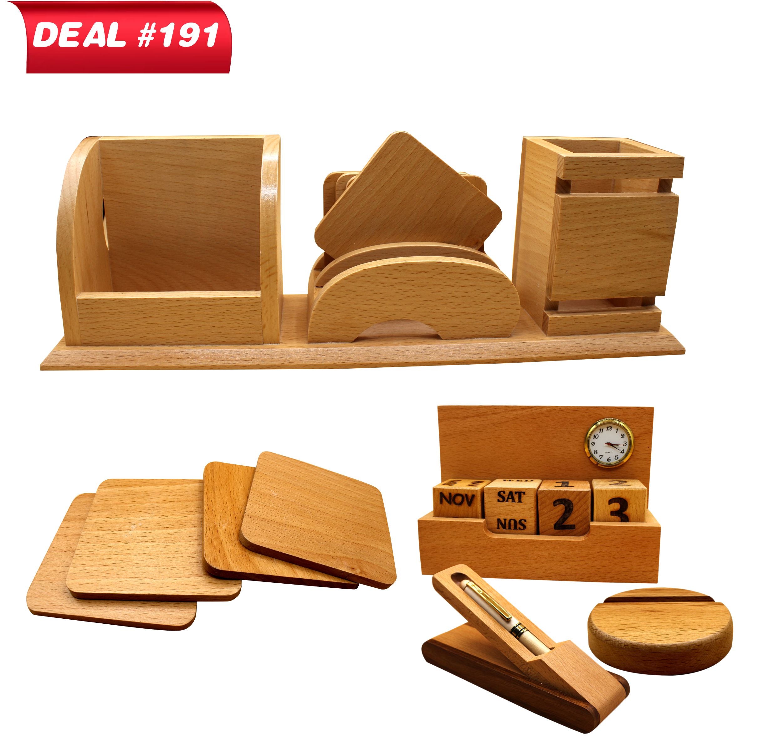 Office Wooden Desk Accessories, Deal No.191