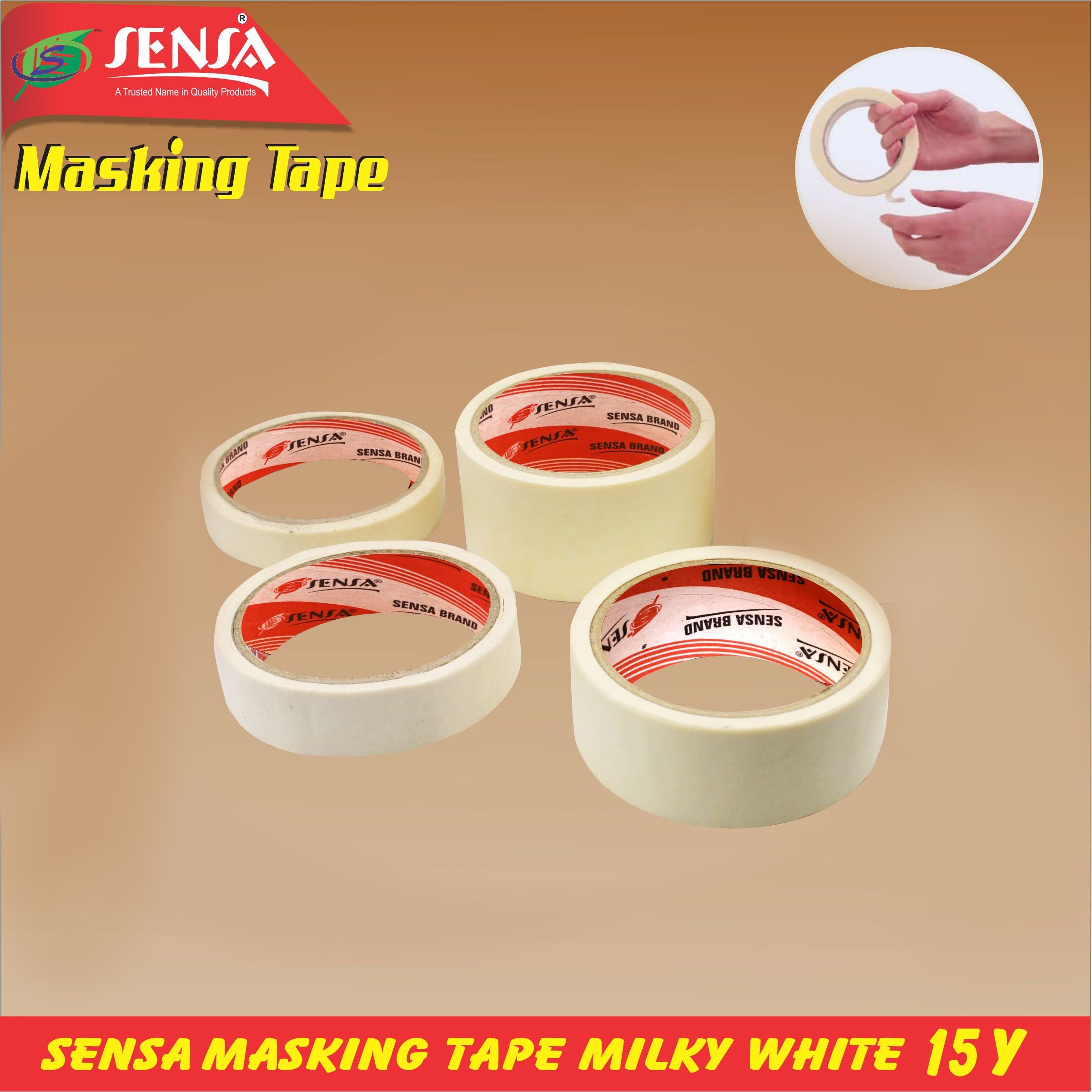 Sensa Masking Tape Milky White 15Y Single Piece