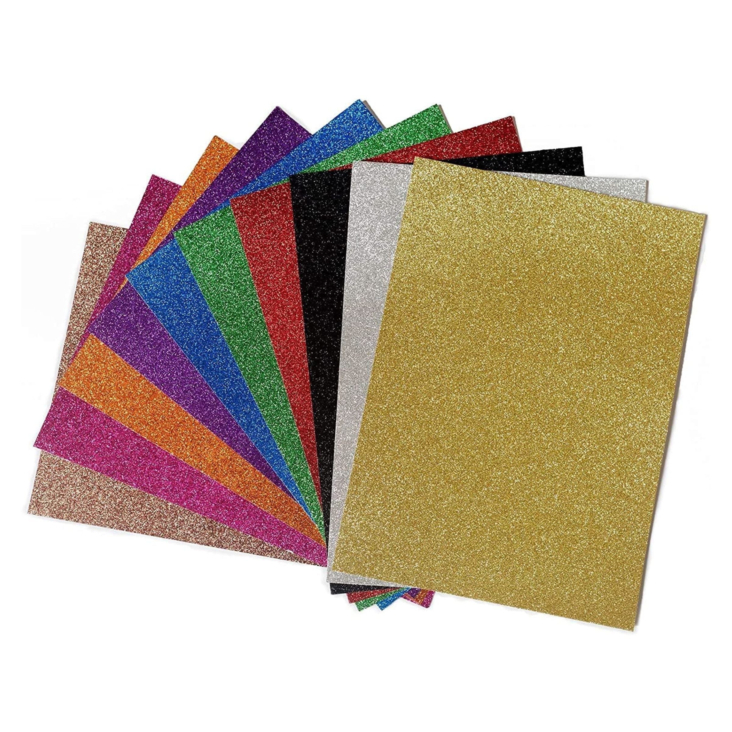 Multicolor Foaming Glitter Sheets A3 Size Pack Of 10