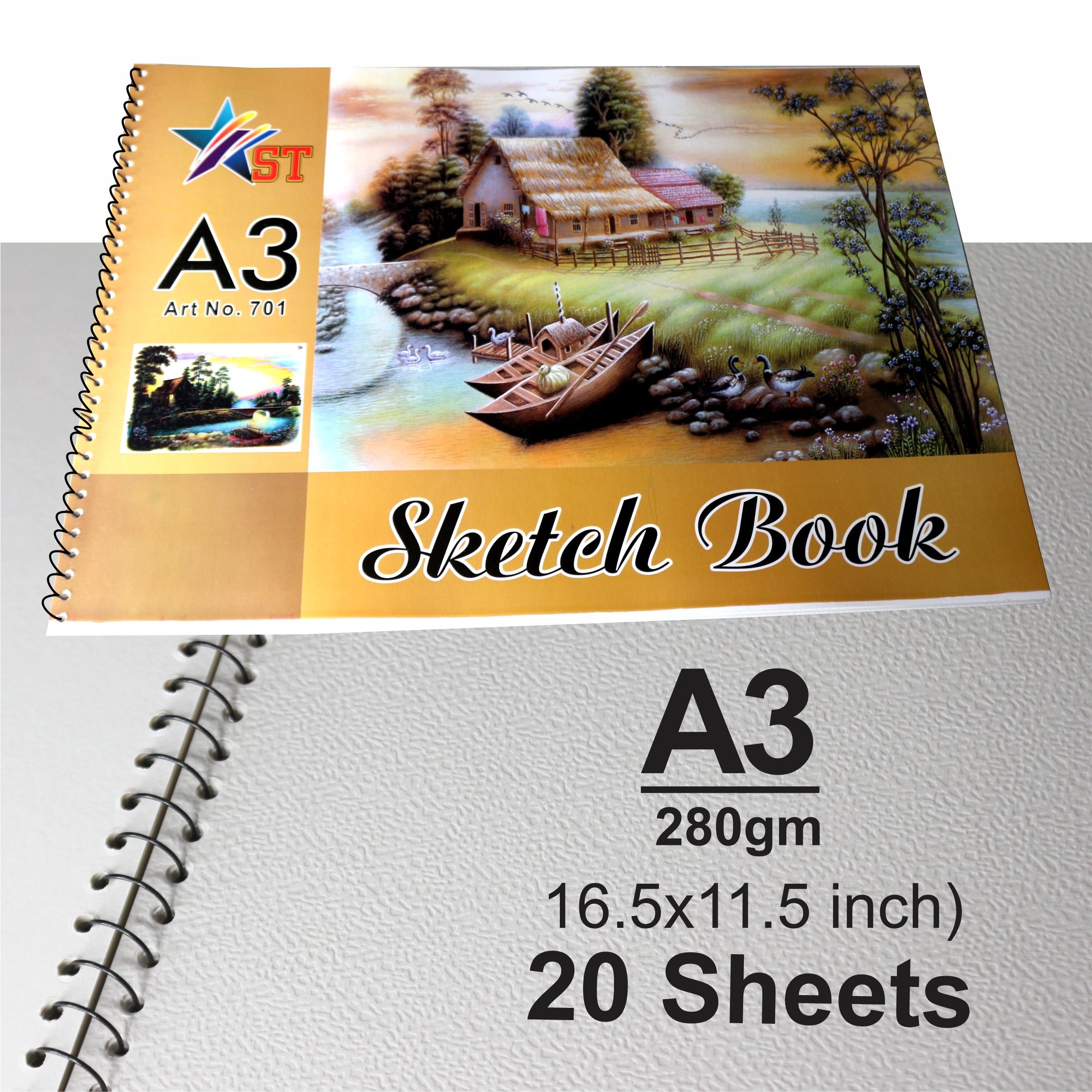 Sensa Sketchbook A3 20 Sheets  No.701