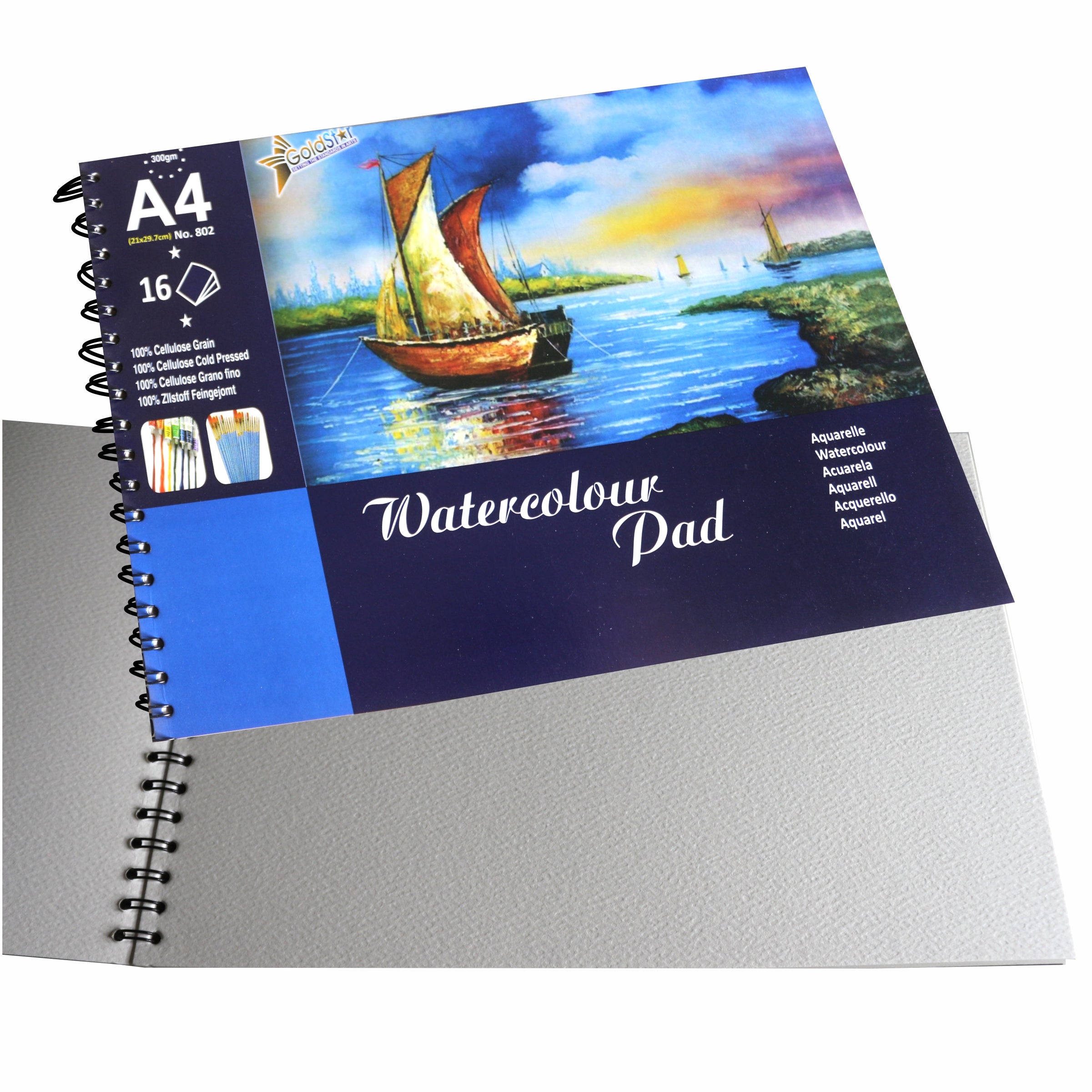 Ami Watercolor Pad Bloc De 10 Feuilles Pour Aquarelle Format