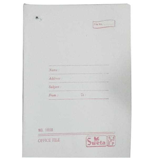 Tag Card File Fine - White