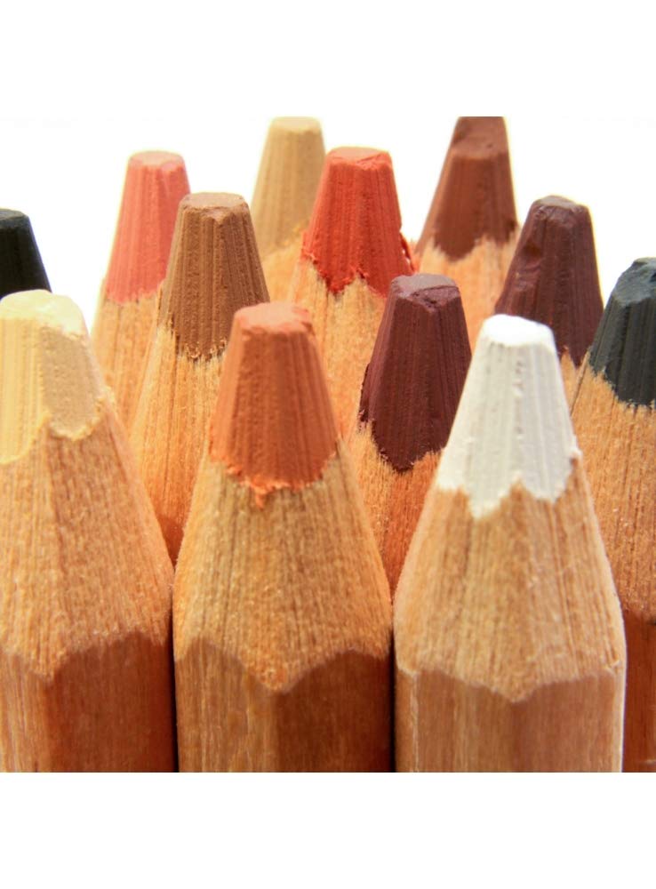 Mont Marte Skin Tints Pastel Jumbo Pencils Set of 12