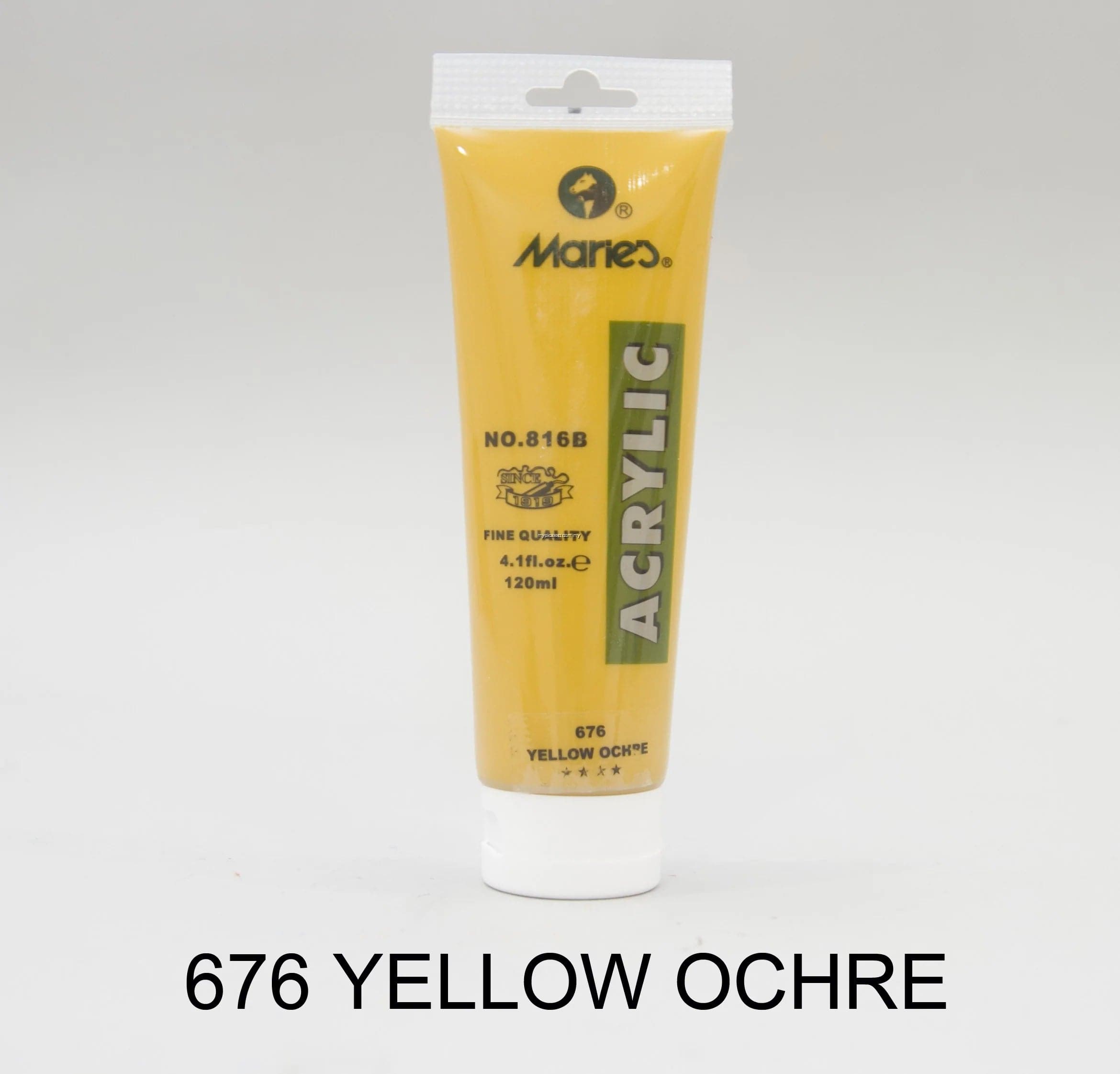 Marie's 75ml Acrylic Colors Paint Tubes-227 Yellow Mid