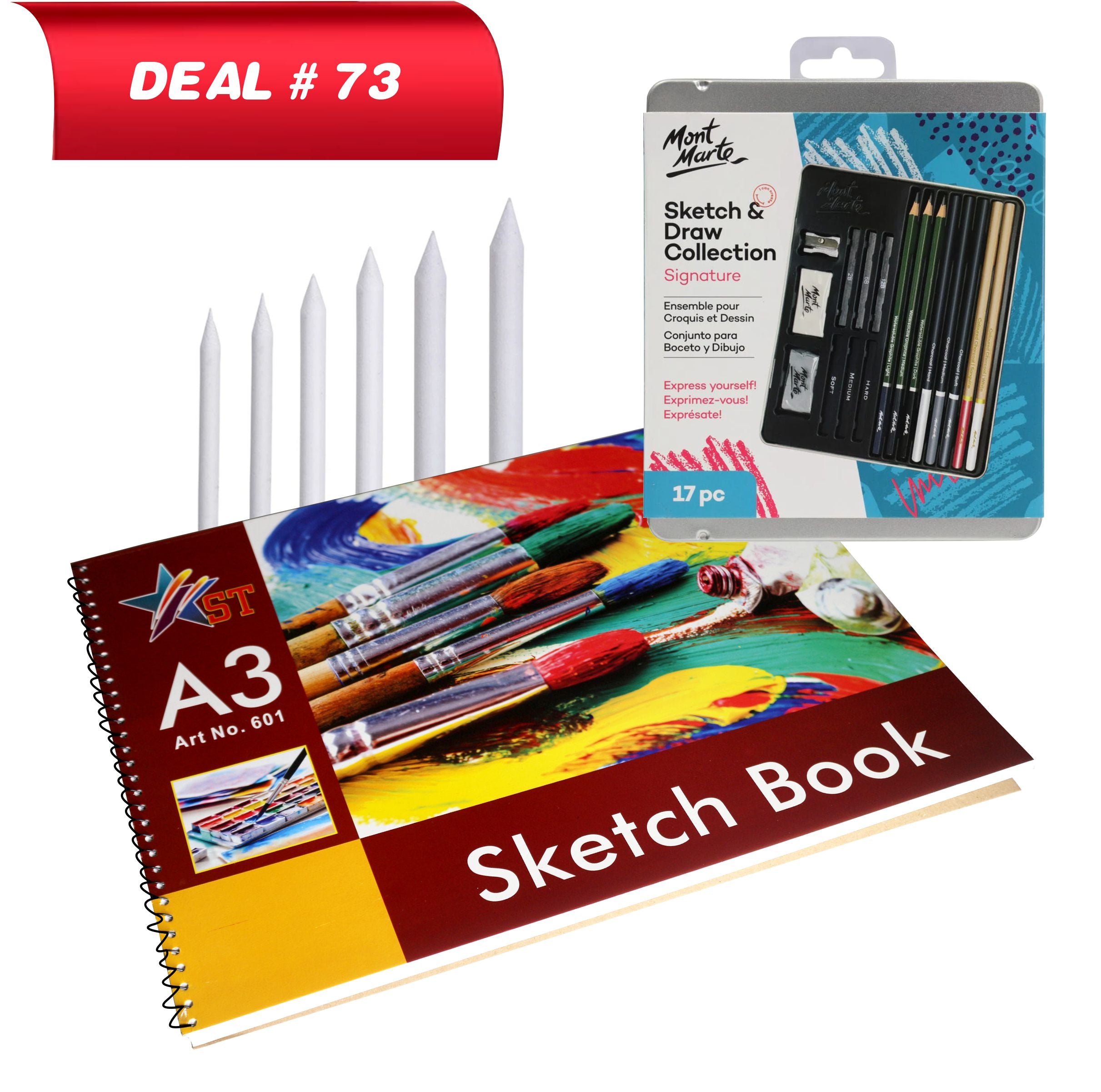 Buy Now Sketching Kit For Artist, Deal No.73