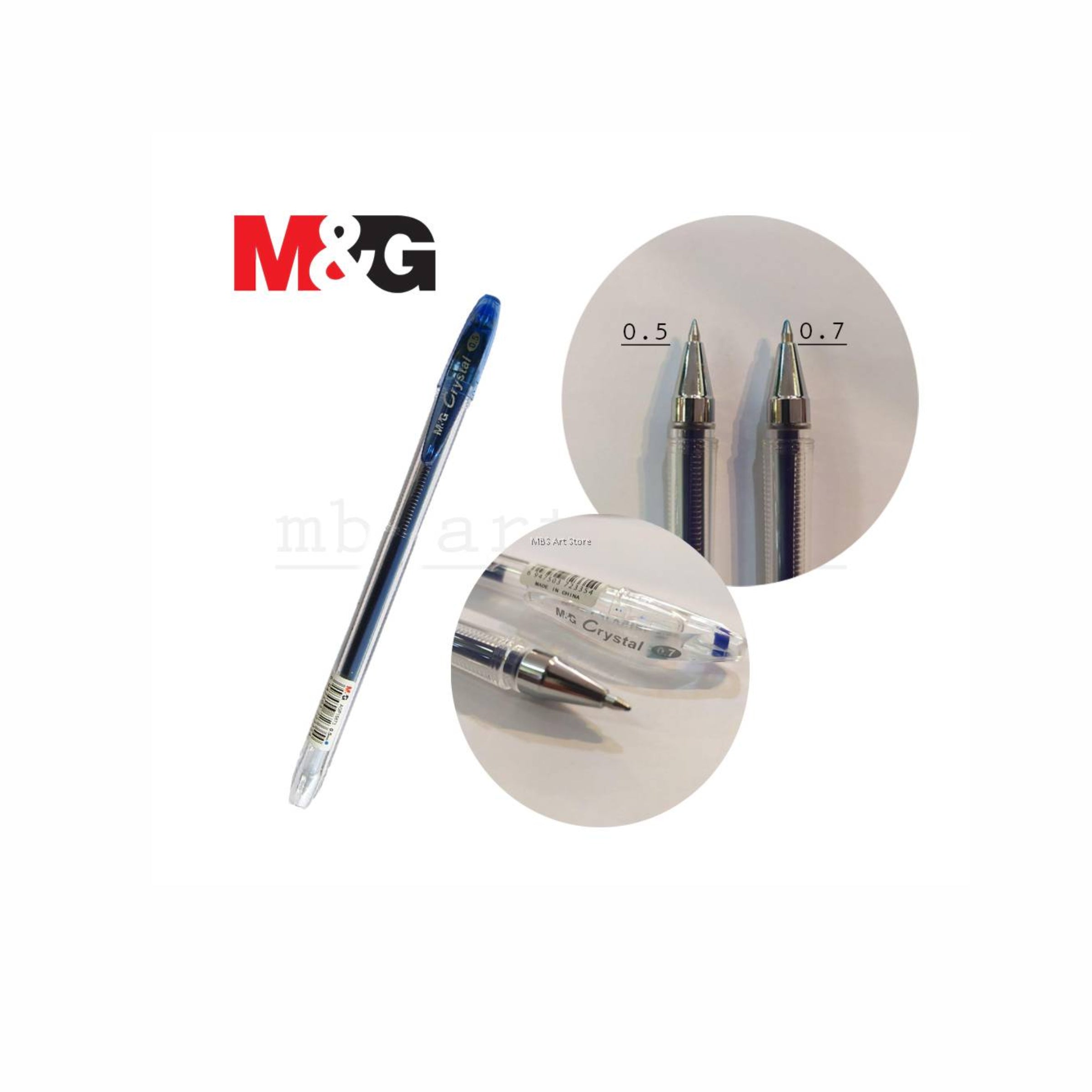 M&G Gel Pen Crystal0.7mm Single Piece