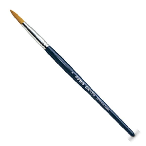 Giotto Taklon Synthetic Hair Round Painting Brushes Single Piece