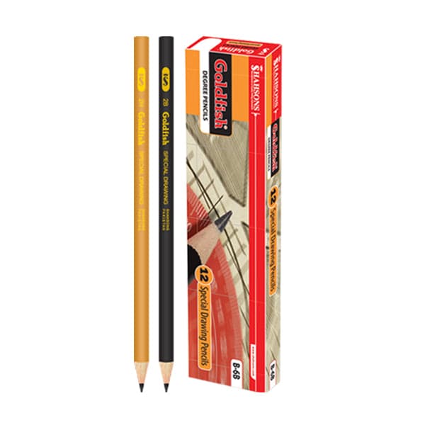 Goldfish Degree Drawing Pencils Pack of 12