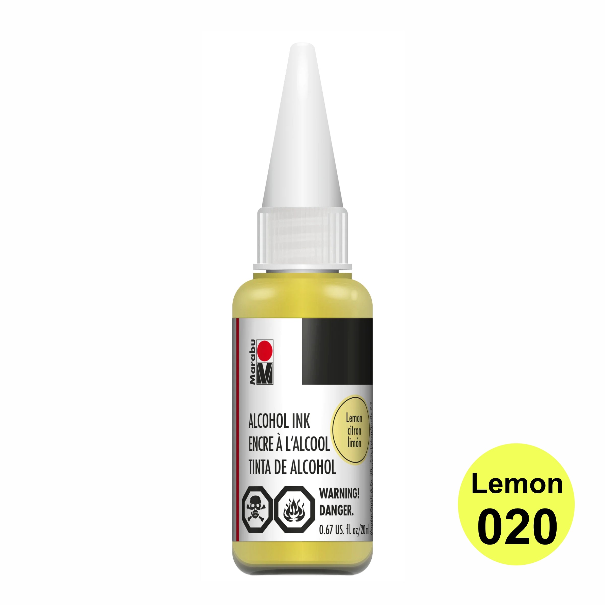 Marabu Alcohol Ink 20ml Lemon Yellow 020