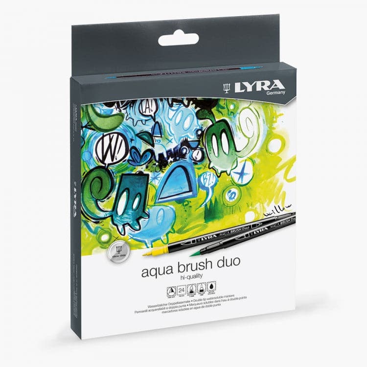 Lyra Aqua Brush Dual Tip Markers Set