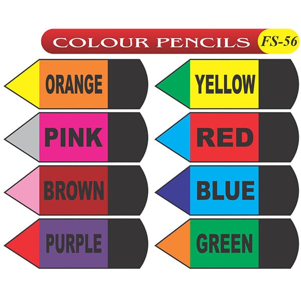 Color Pencils Fs-56 Colored