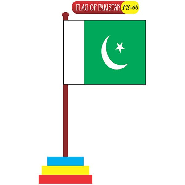 Flag Of Pakistan Fs-60 Coloured