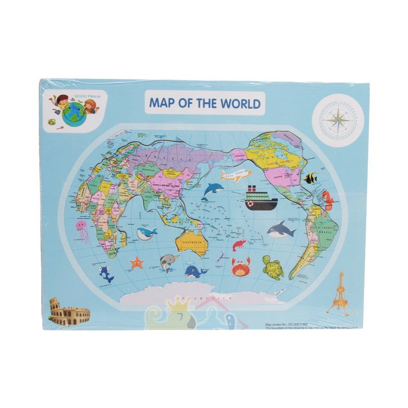 Map of the World Wooden Jigsaw Puzzle or Kids