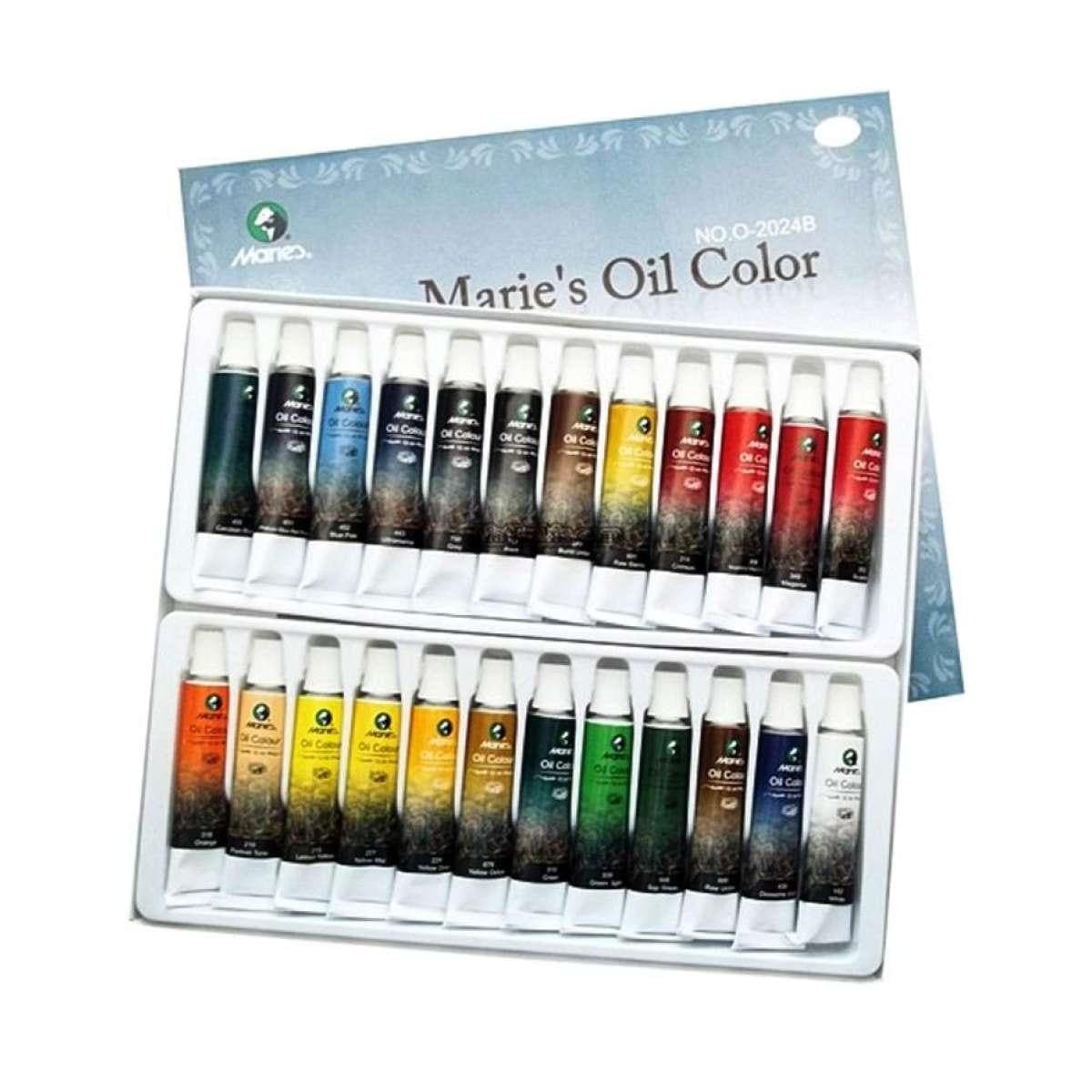 MARIES Oil Painting Color 12ml 24Pcs