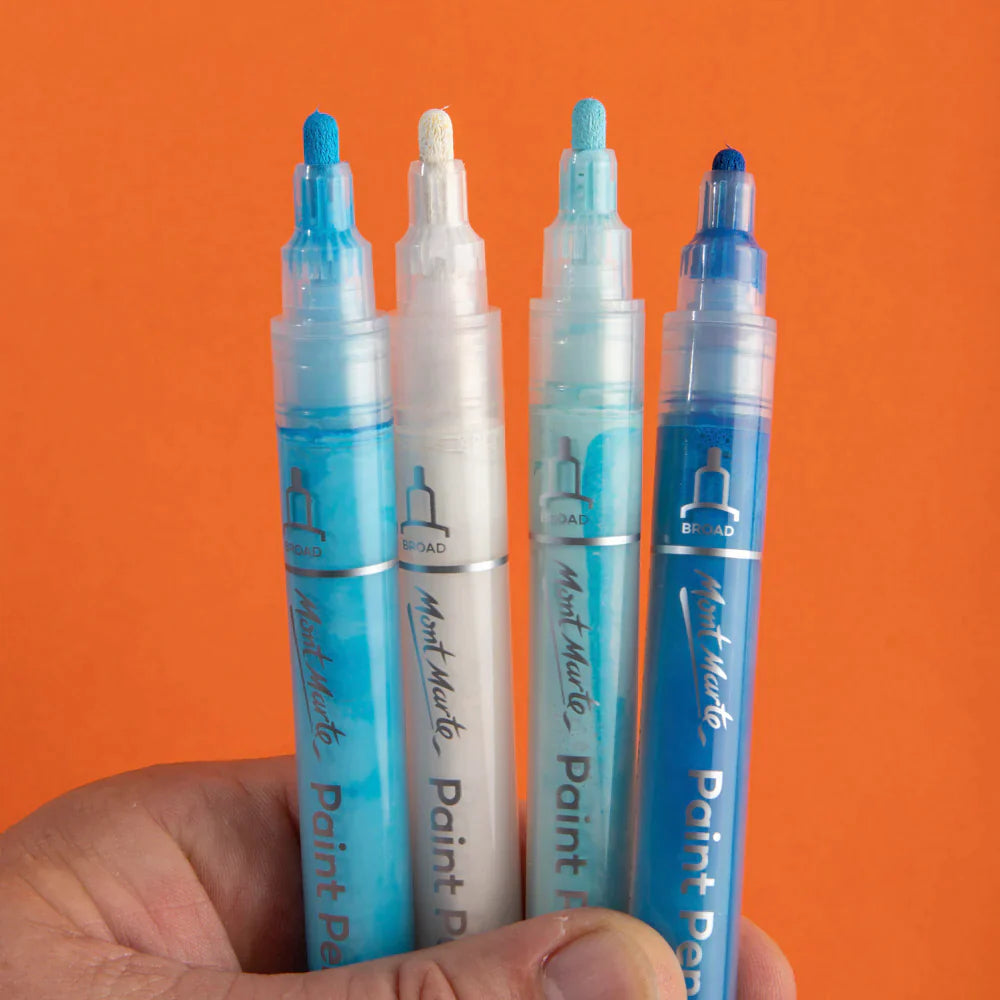 Mont Marte Acrylic Paint Pens Broad Tip Set of 24