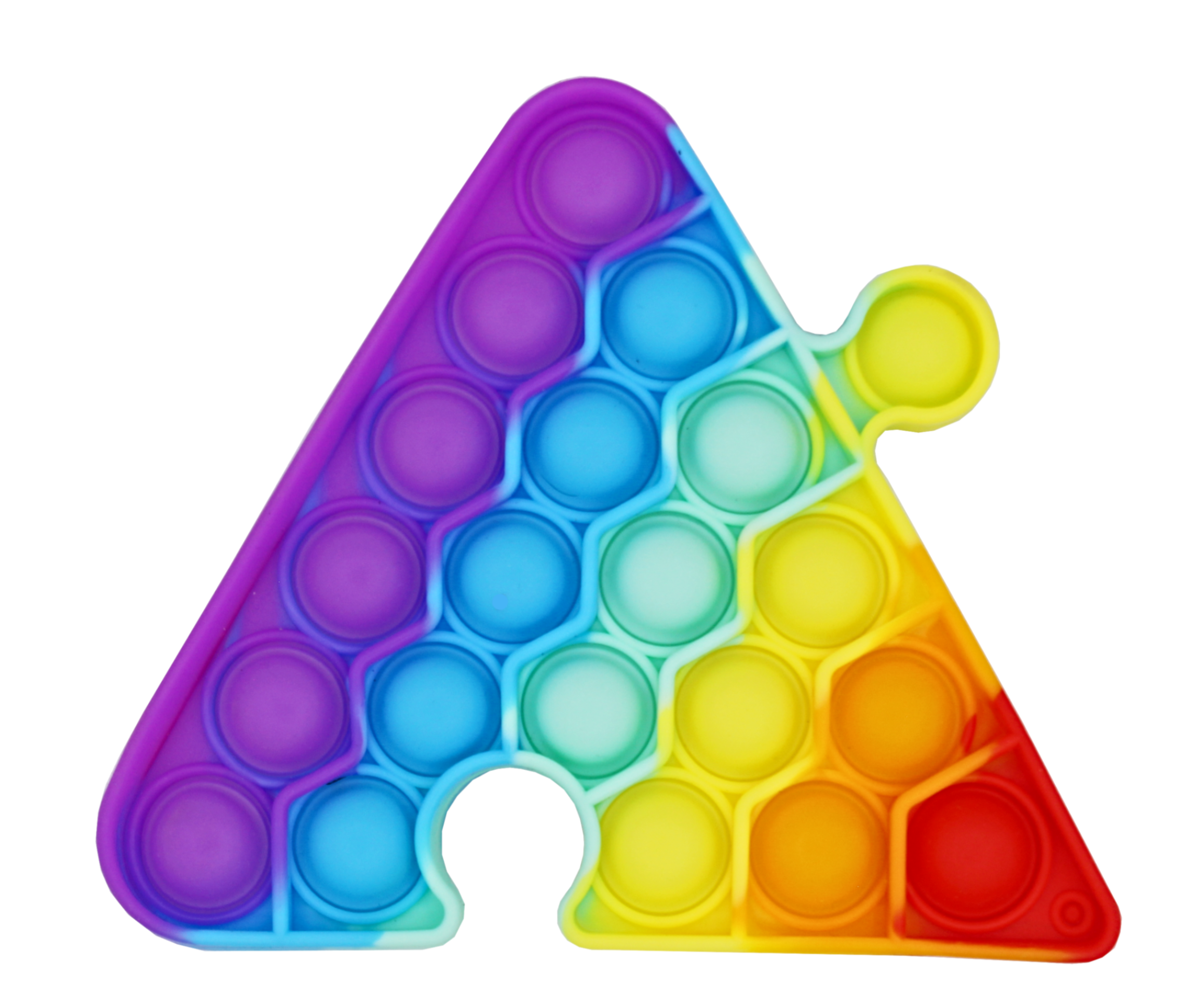 Triangle Shape Rainbow Pop It Fidget Toy