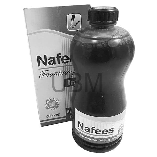 Nafees Fountain Pen Ink 500ML Black