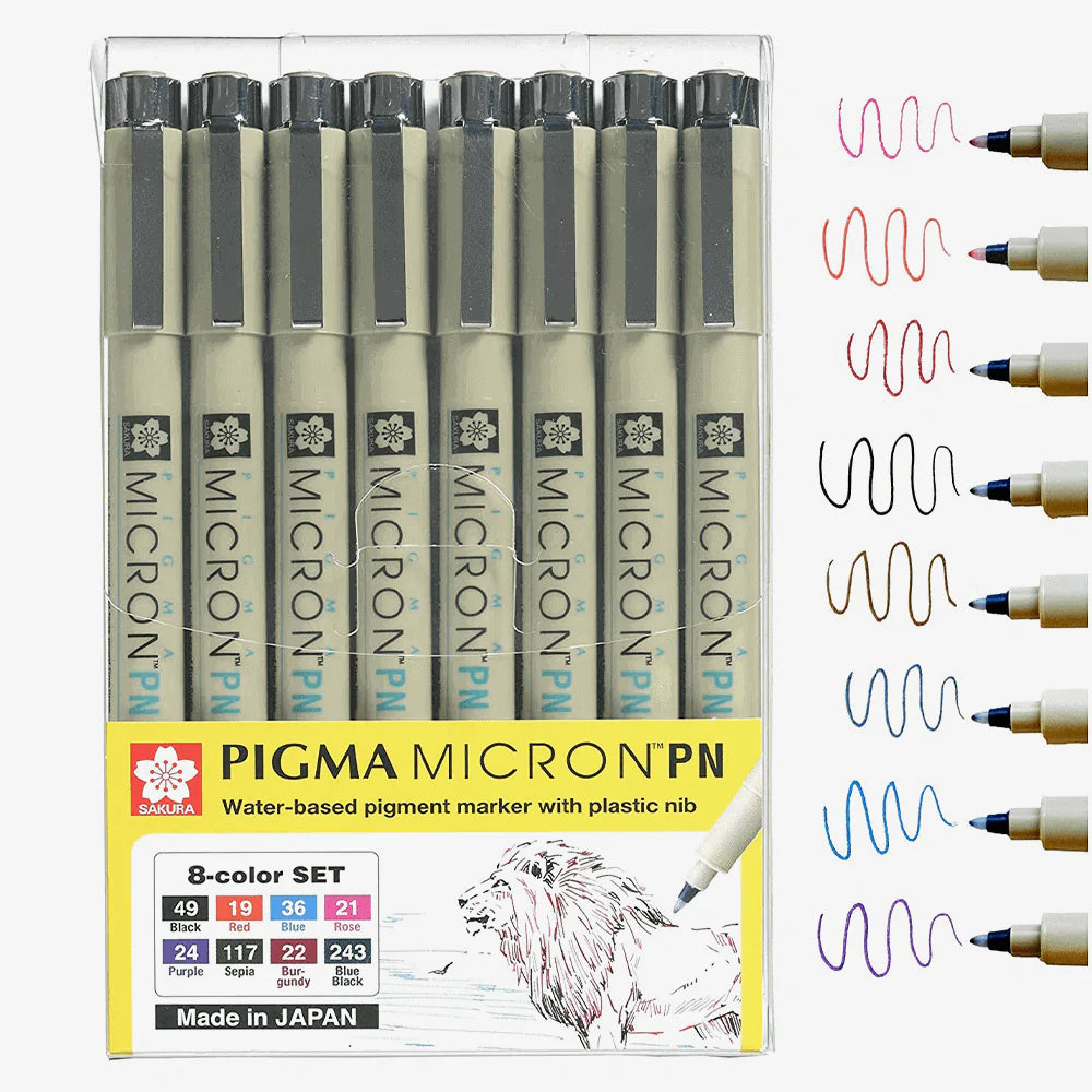Sakura Pigma Micron Color Pen Pack of 8
