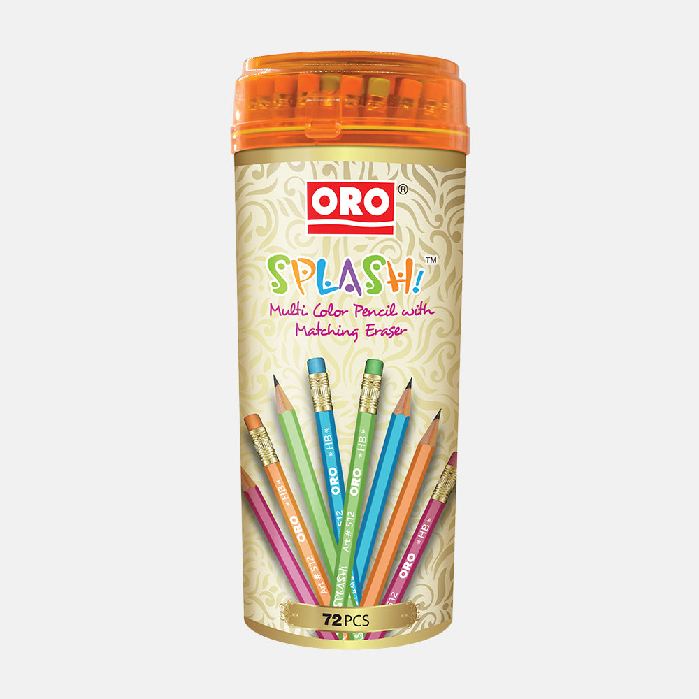 Oro Splash Pencil Jar Pack of 72