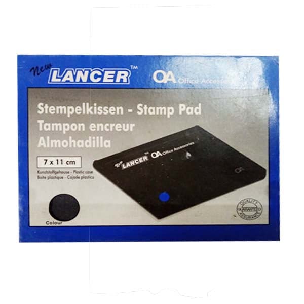 Stamp Pad Large 7X11 Black Lancer