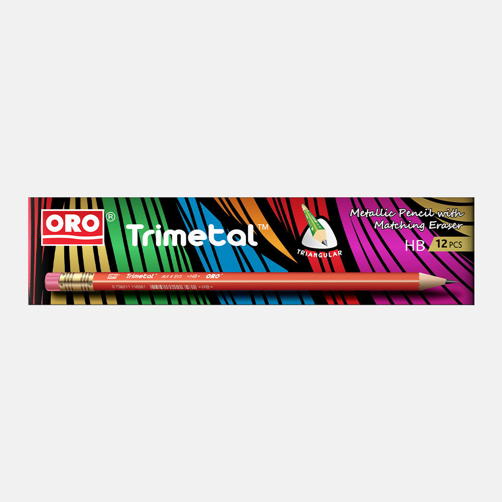 Oro Trimetal Lead Pencils Pack of 12
