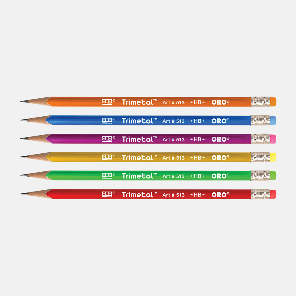 Oro New Edition Trimetal Pencil Jar Pack of 72