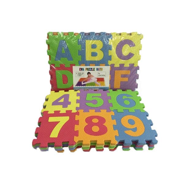 kids Learning Eva Puzzle Foaming Mat Alphabet and Numbers 6pcs Set