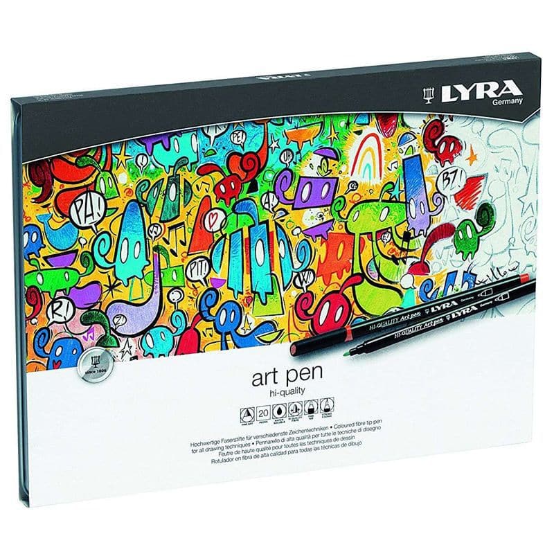 Lyra hi quality art pen tin box of 20