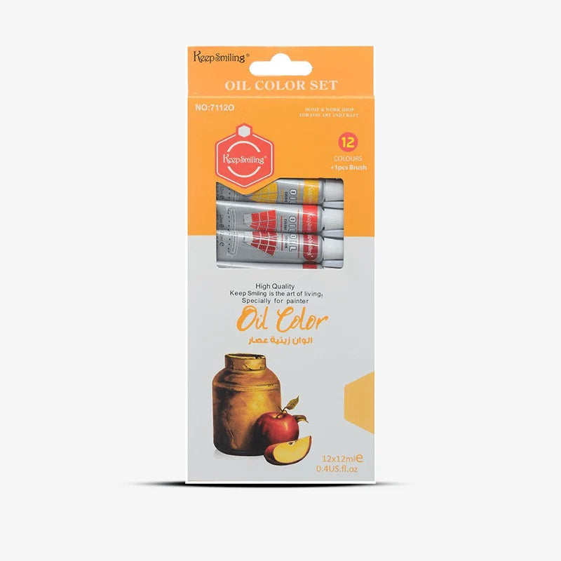 Keep Smiling Oil Paints Pack of 12