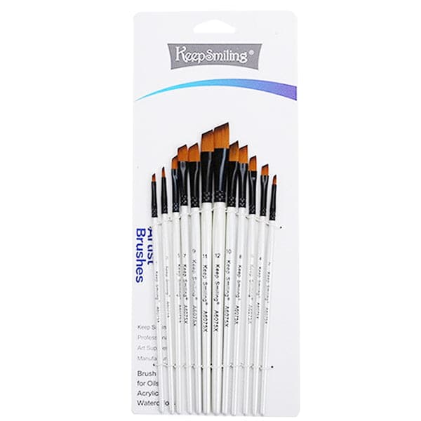 Chisel Edge Paint Brush Set #A6075X  