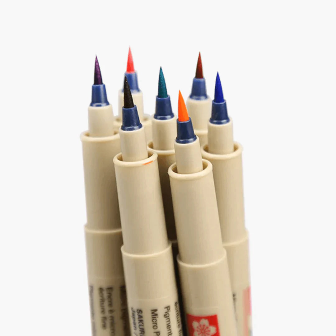Sakura Pigma Brush Color Pen Set Of 8 Piece